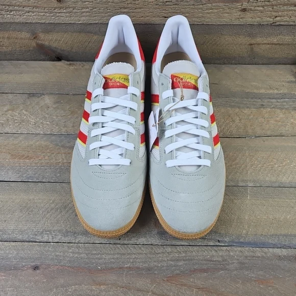 adidas Originals Busenitz Vintage Men's Shoes Suede Upper Feather Grey/Red - Picture 6 of 12
